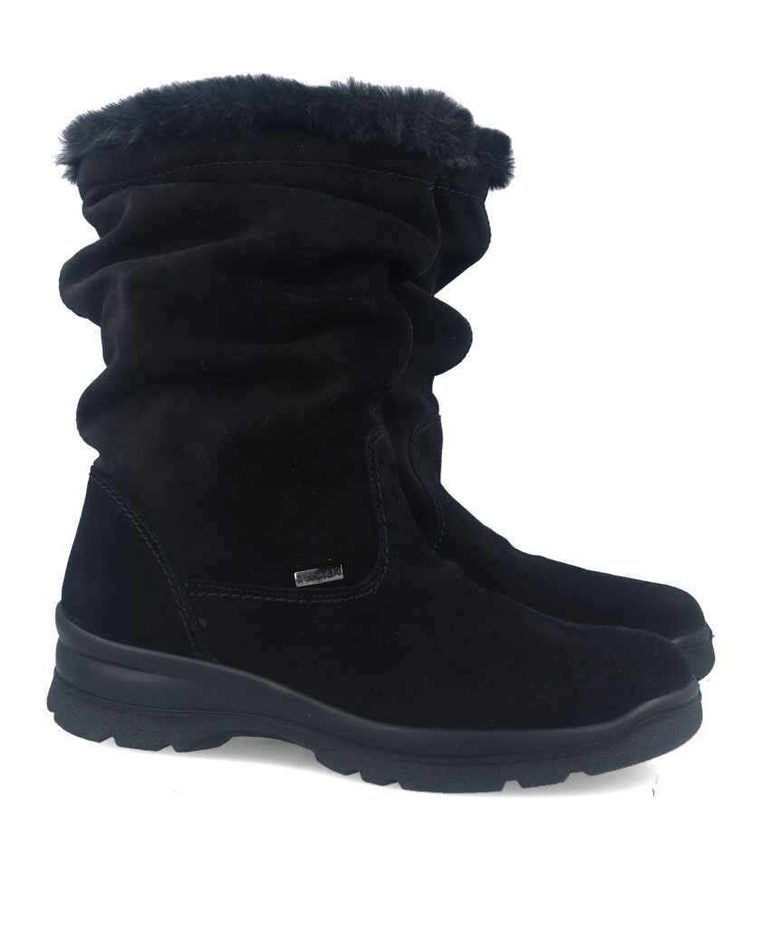 Imac 456699 Women's black winter boots with fur