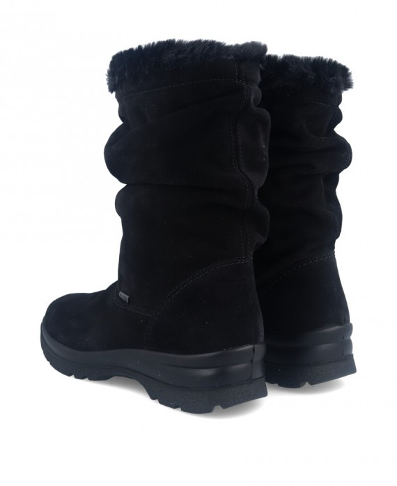 Imac 456699 Women's black winter boots with fur
