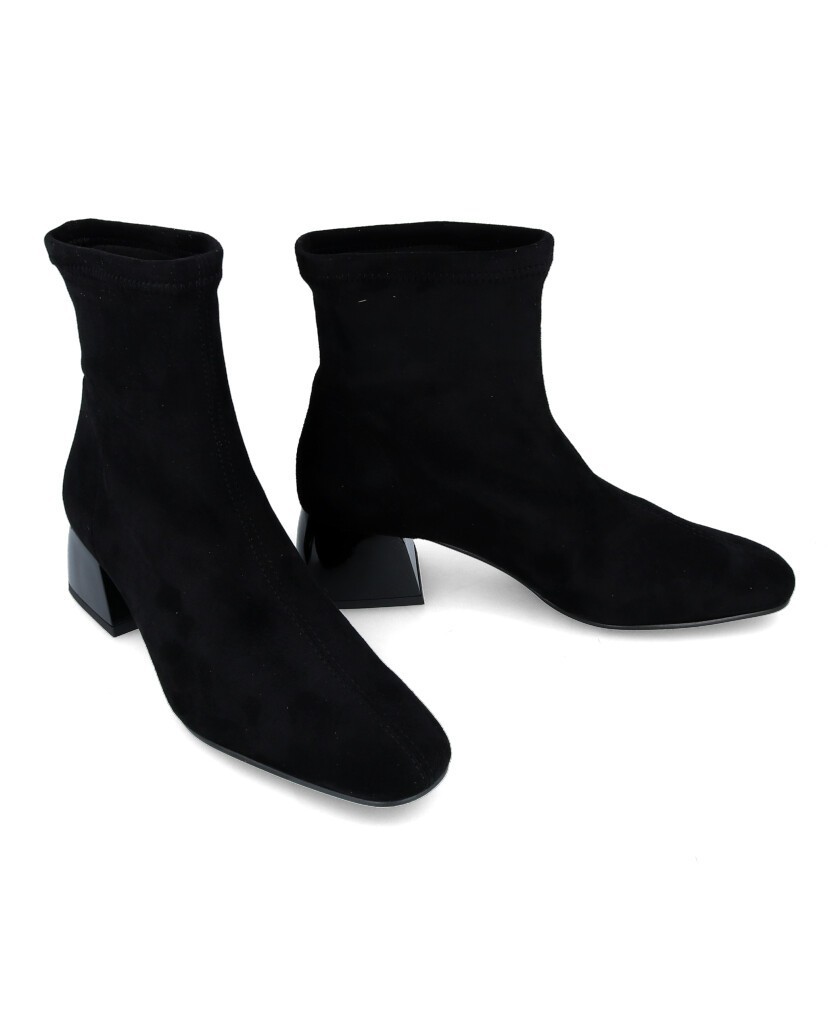 Botines negros licra elegantes Miss Elastic 77662