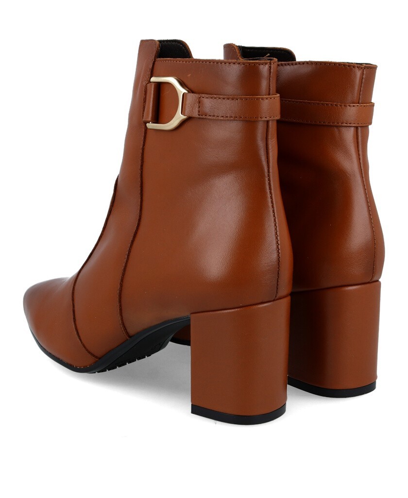 Botines casuales cuero con hebilla Kissia 778