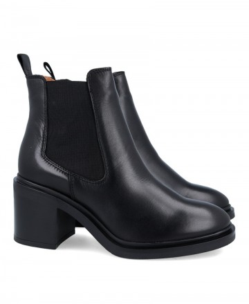 Botines Chelsea negros tacón Catchalot IB-2397