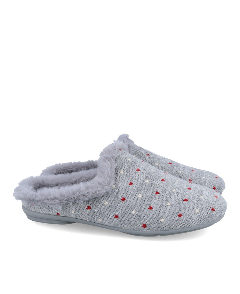 Garzón 5000.361 Gray house slippers for women