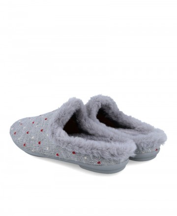 Garzón 5000.361 Gray house slippers for women