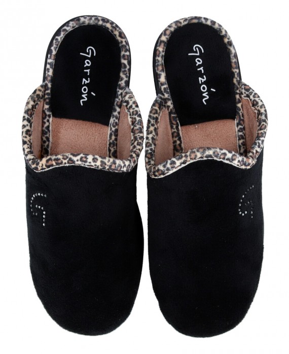 Garzón 1822.247 Women's black house slippers