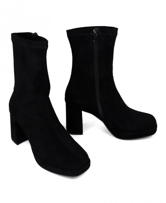 D'Angela DZS25140 black dress ankle boots