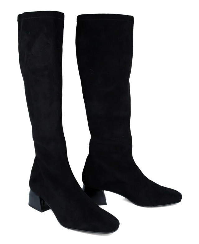 Black tight boots best sale