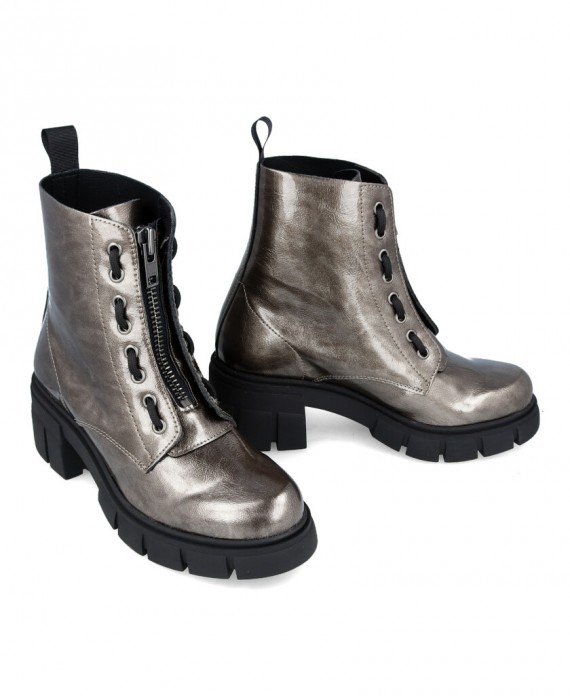 Andares 589477 Silver military style ankle boots