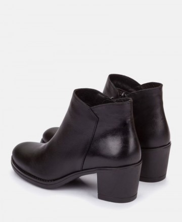 Yokono Lille-006 Casual black leather ankle boots