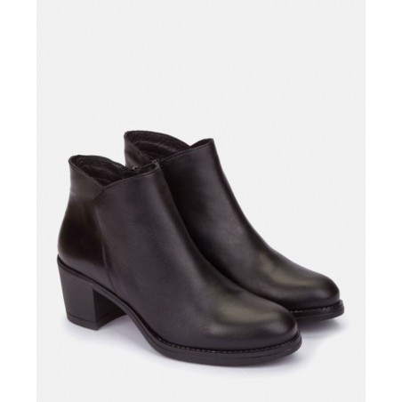 Yokono Lille-006 Casual black leather ankle boots