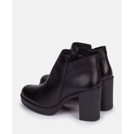 Yokono Pilsen-004 Black high-heeled ankle boots