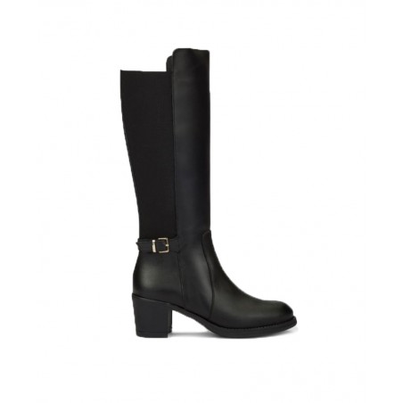 Yokono Lille-011 Black leather high boots