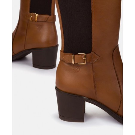 Yokono Lille-011 Women's leather boots with heels