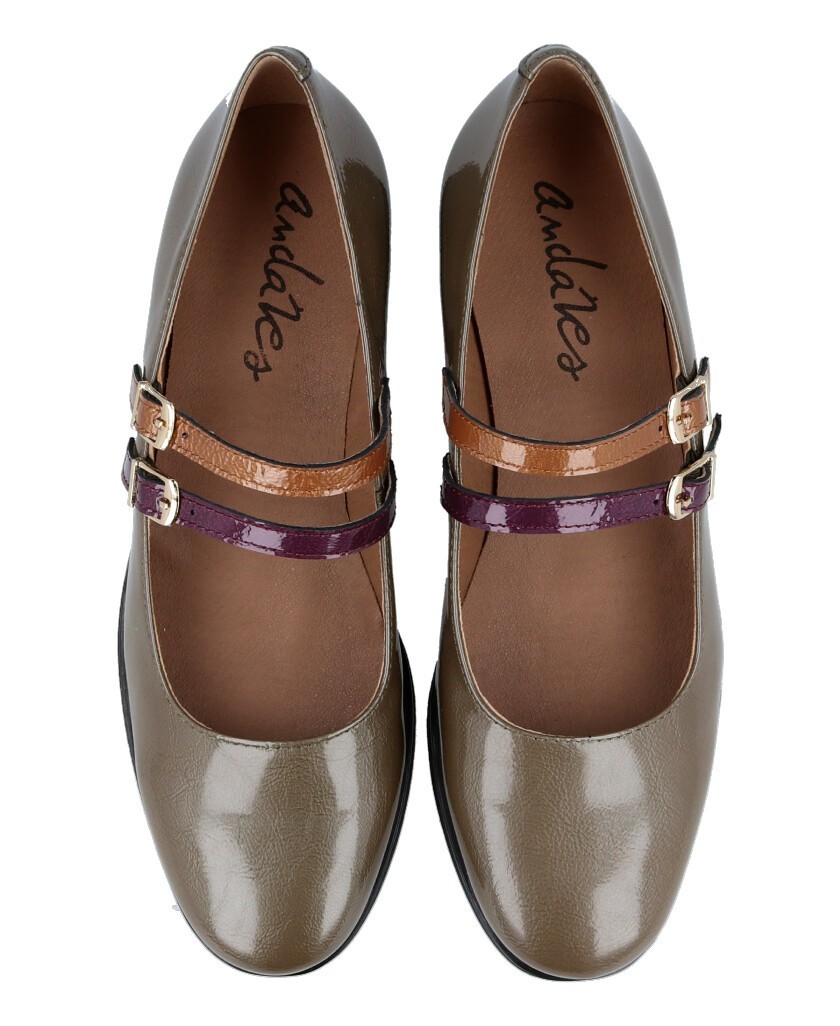 Andares 117272 Green patent leather Mary Janes