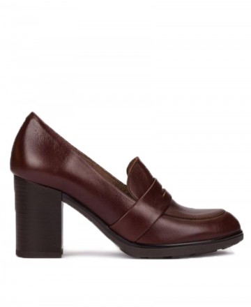 Yokono Kiel-001 Leather loafers with heels