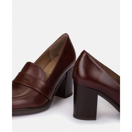 Yokono Kiel-001 Leather loafers with heels