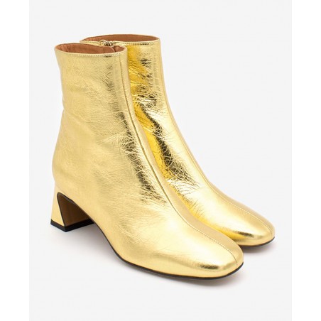 Angel Alarcon Parsons 23591 Gold heeled booties