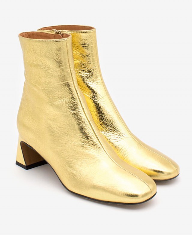 Gold booties hotsell