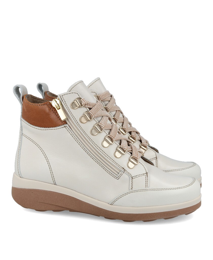 Andares 959605 Women's wedge lace-up ankle boots