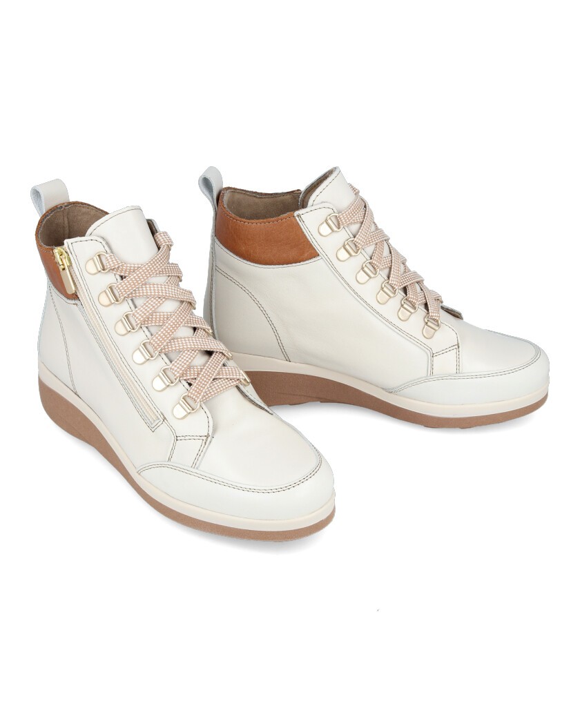 Andares 959605 Women's wedge lace-up ankle boots