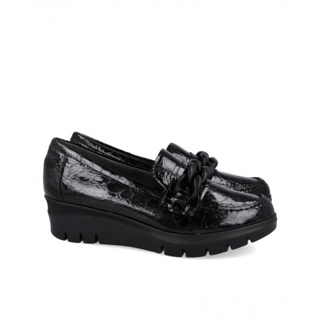 Pitillos leather wedge loafers 5341