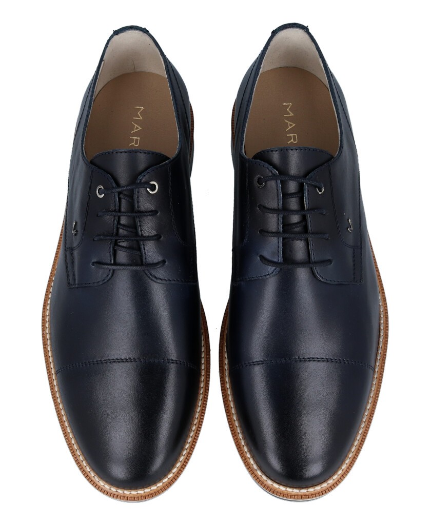 Navy blue men's shoes