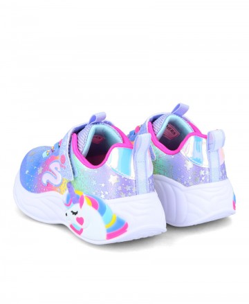 Girl's sneakers with velcro fastening