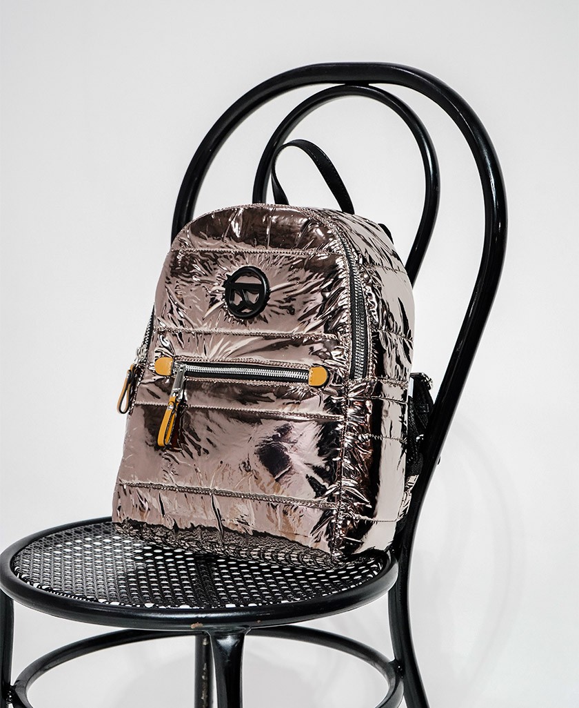 Binnari Prudenza 19911 Women's metallic backpack