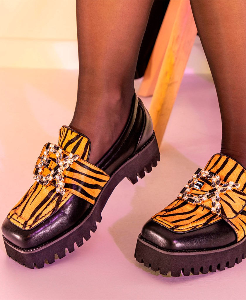 Mocasines animal print Exé P212-W168T