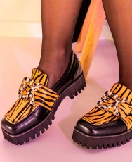 Animal print moccasins Exé P212-W168T Animal print moccasins Exé P212-W168T