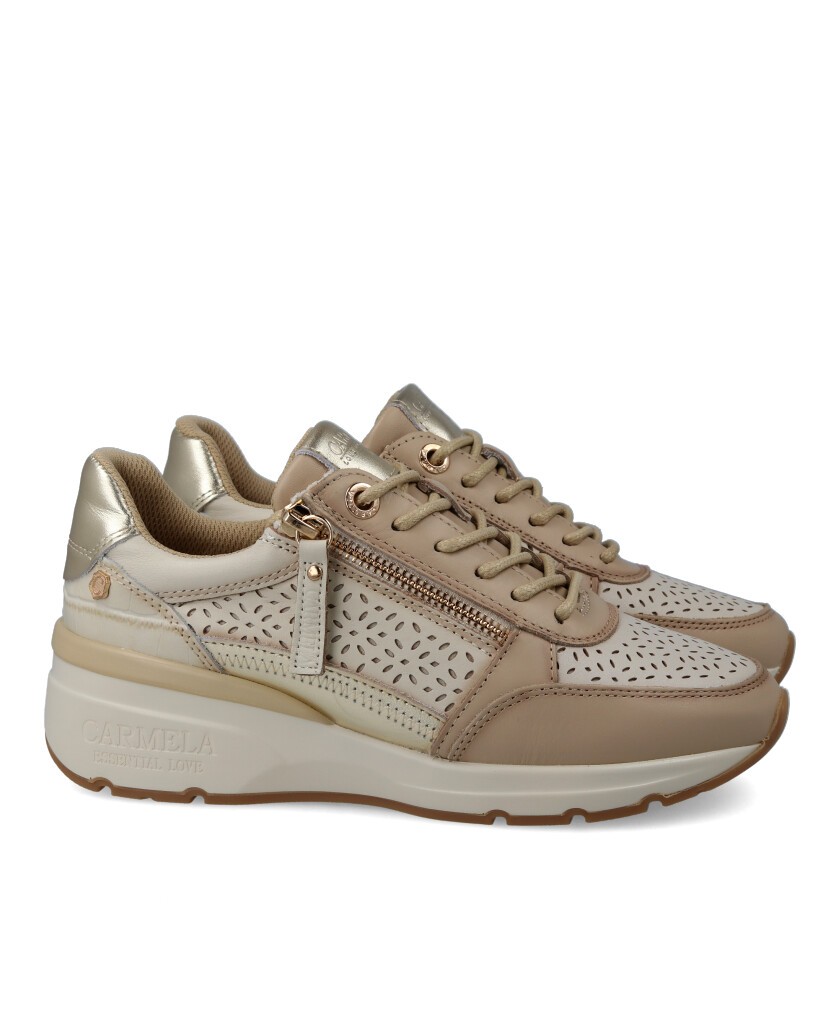 Zapatilla taupe estilo deportivo Carmela 161417