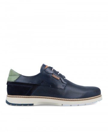 Navy blue men's shoes