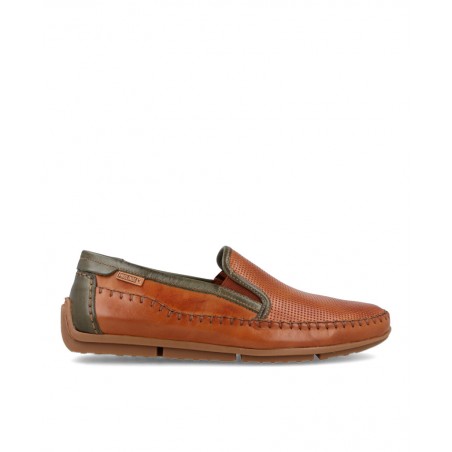 Brown leather shoes for men