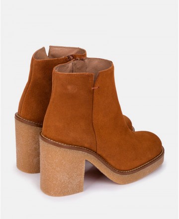 Women's brown ankle boots