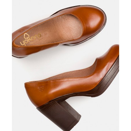 Botines para mujer en color marron Caracteristicas con cremallera tacon 8 cm zapato de estilo casual suela de goma exterior pie