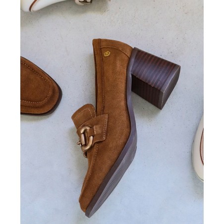 Carmela 161138 Split leather heeled loafers