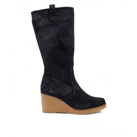 High natural crepe wedge boots Porronet 4553