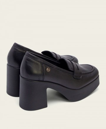 Women's block heel loafers