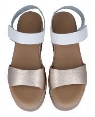 Platforms with leather wedge Platforms with leather wedge