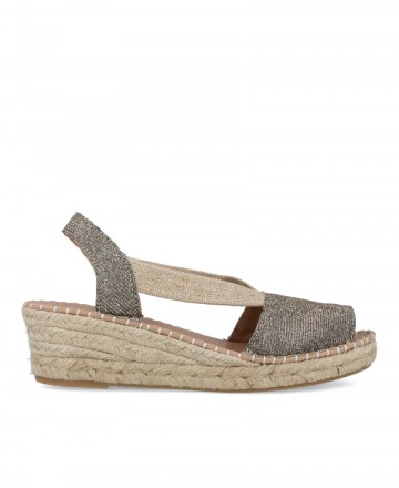 Low wedge espadrilles for women