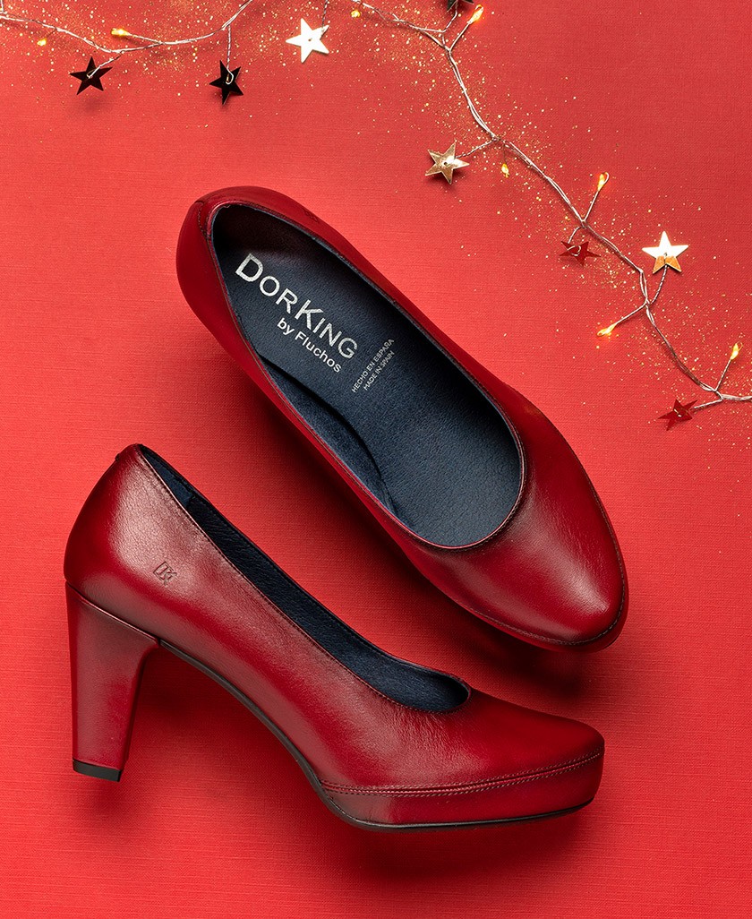 Heeled shoes Dorking Blesa red 5794