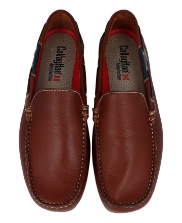 Mocasín de piel para hombre