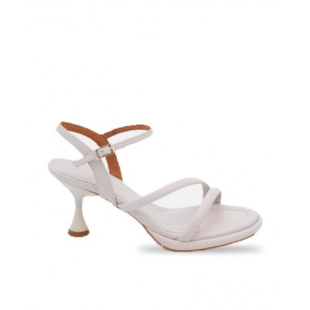 White strappy sandals for woman Angel Alarcon 23058-467A