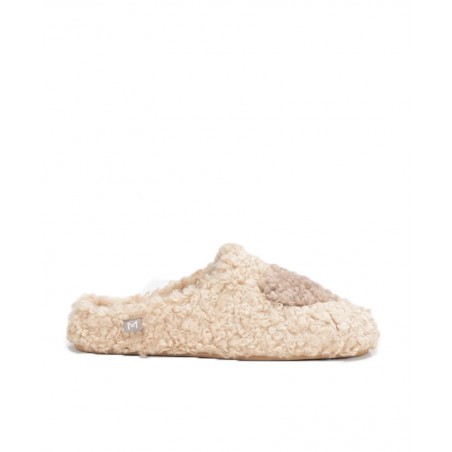 Macarena Judit beige furry house slippers