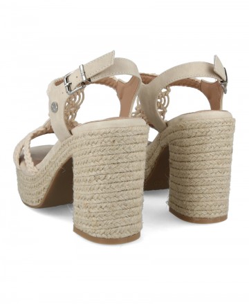 Xti 142839 women's esparto heel sandal