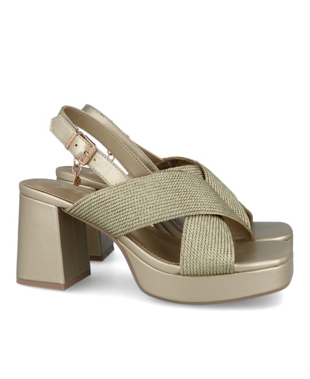 Xti 142338 metallic heeled sandal