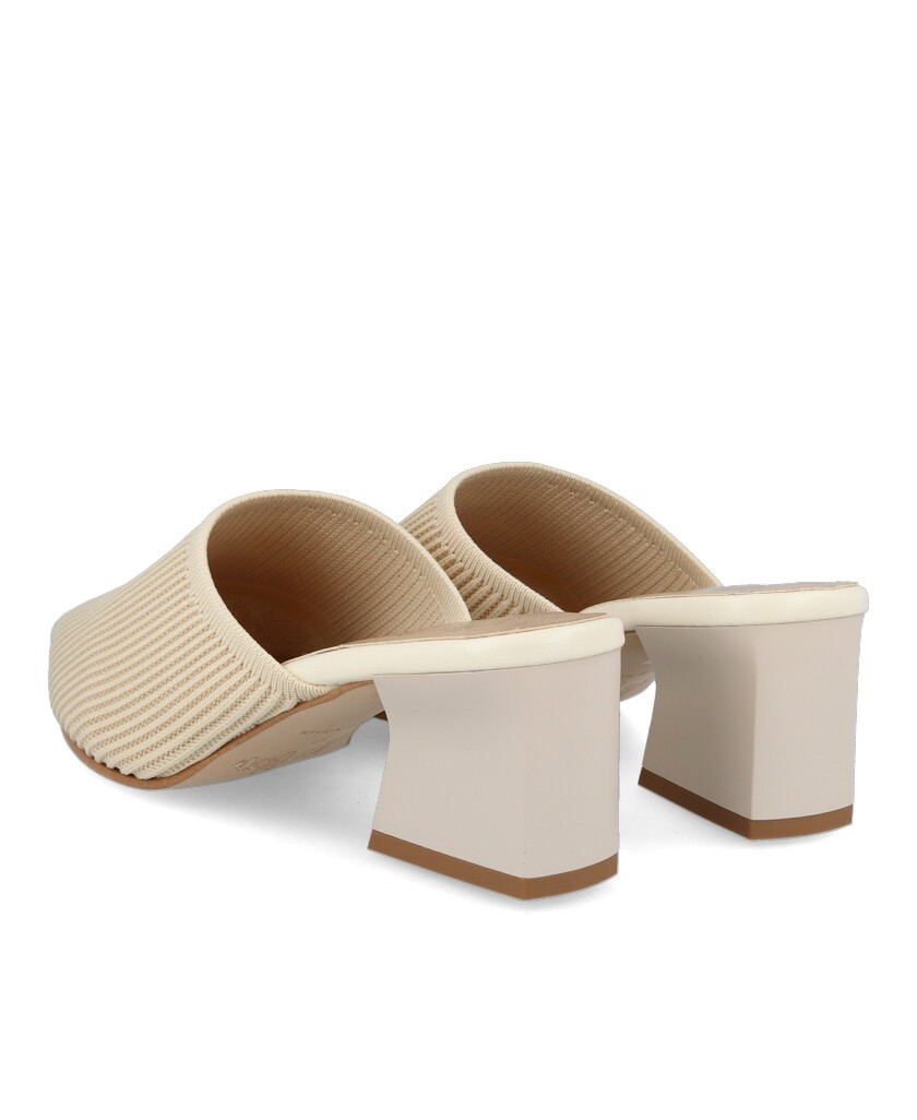 Zueco de tacón Miss Elastic 70055