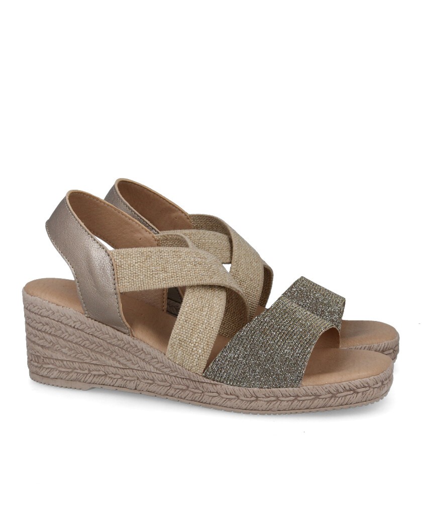 Sandalia de cuña baja Andares 42549