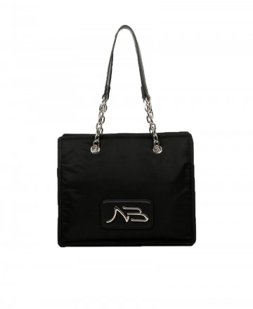 Bolso negro de dos asas Binnari 20121