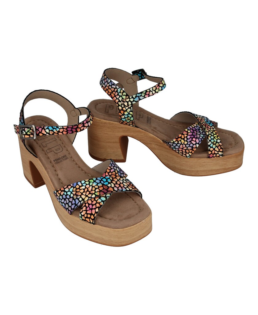 Penelope 6255 platform with cross straps