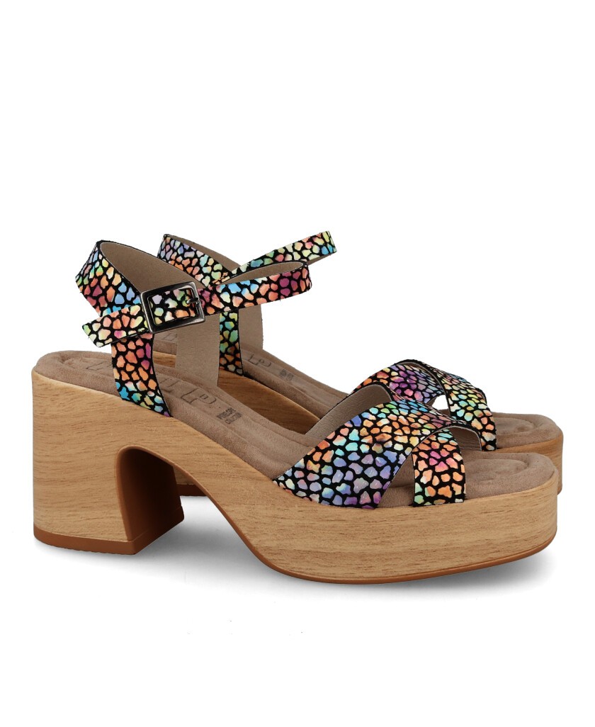 Penelope 6255 platform with cross straps